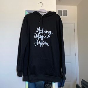 Black Graphic Hoodie
